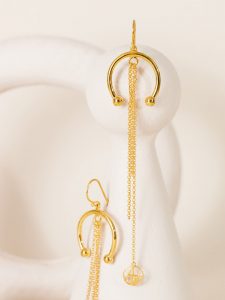 24K Gold-plated 925 sterling silver earrings - AM BY AGAPI