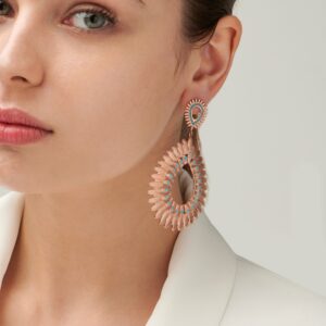 earrings with zirconia