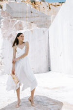 Metallic Gold Leather Satchel - Image 4