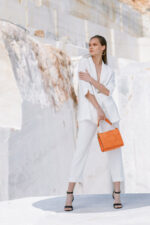 Orange Leather Handbag