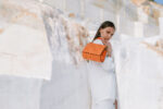 Orange Leather Handbag - Image 2