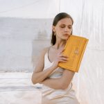 Orange Leather Satchel