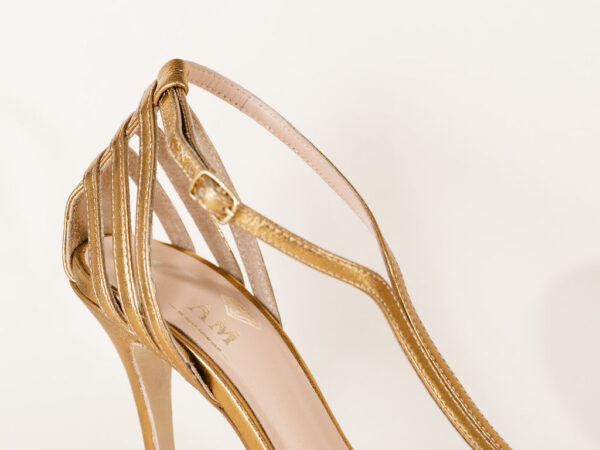 Sandal Heels made of 100% genuine leather - AM BY AGAPI
